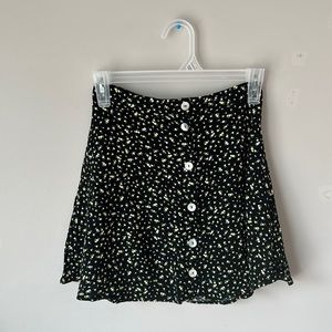 H&M Button Skirt with Extra Layer